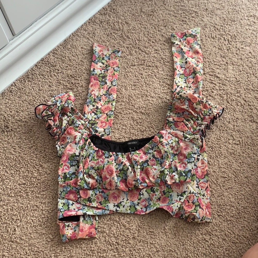 Worn once forever 21 crop top